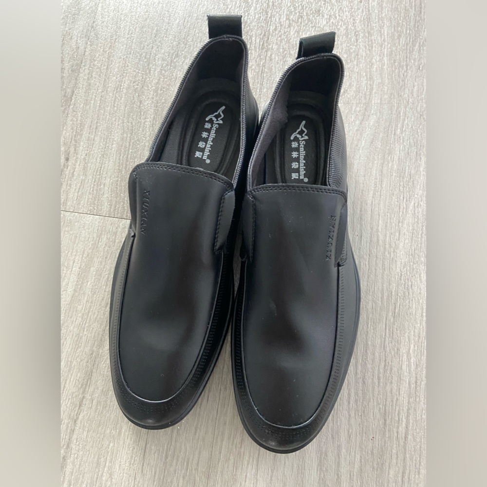XIU XIAN Men's Man-made Leather shoes size 8.5 Black
